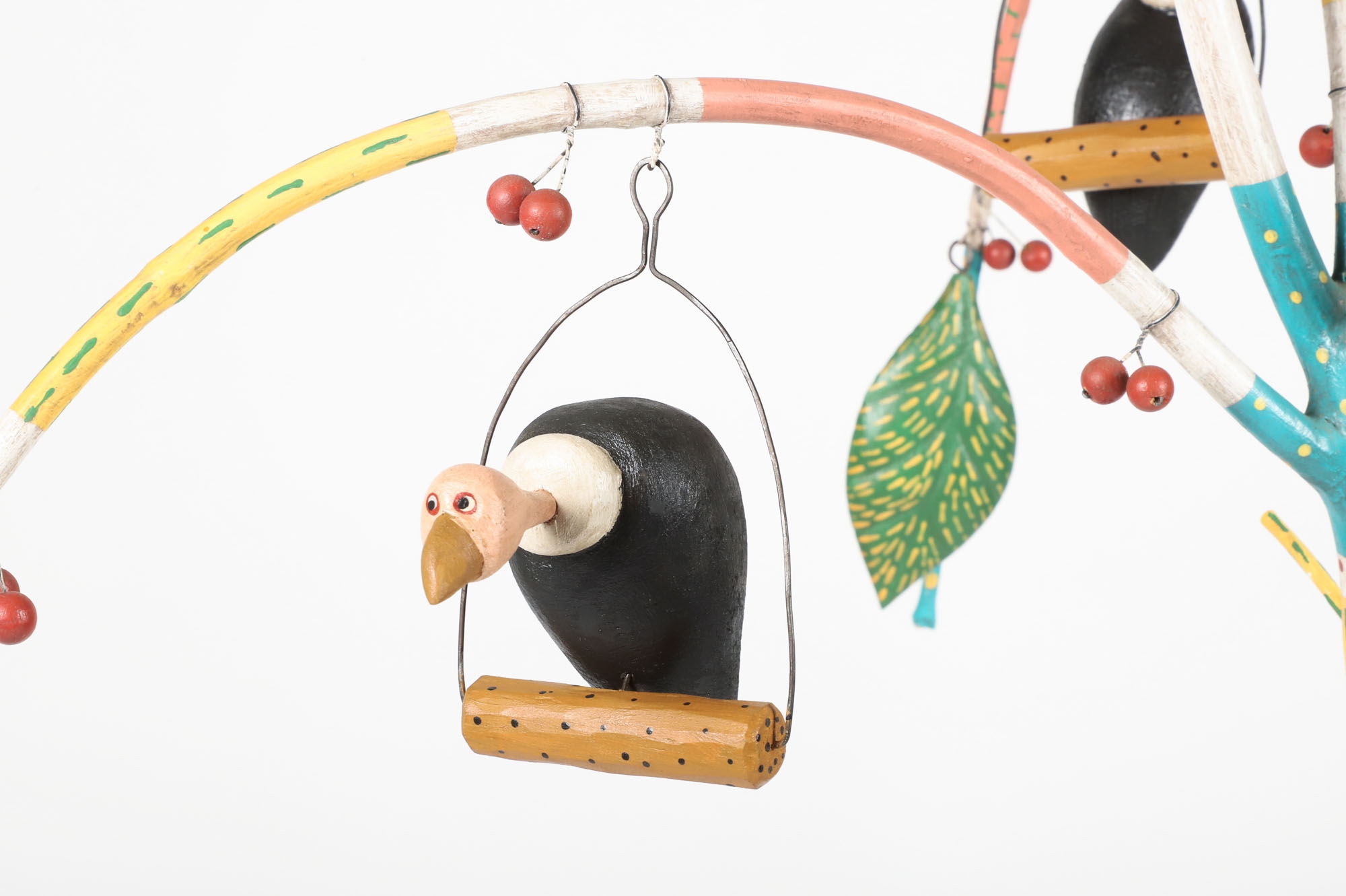 Artwork by Robert Danielis, The Optimist Club, Made of painted wood and metal on a found metal