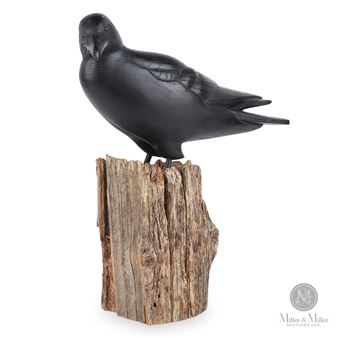 Black Bird Carving - Ron Gruber