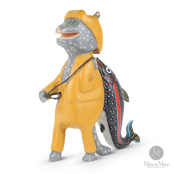 Cat with Fish - Ian Fancey