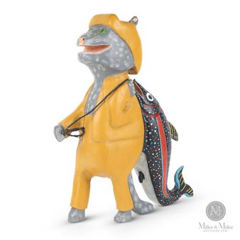 Cat with Fish - Ian Fancey