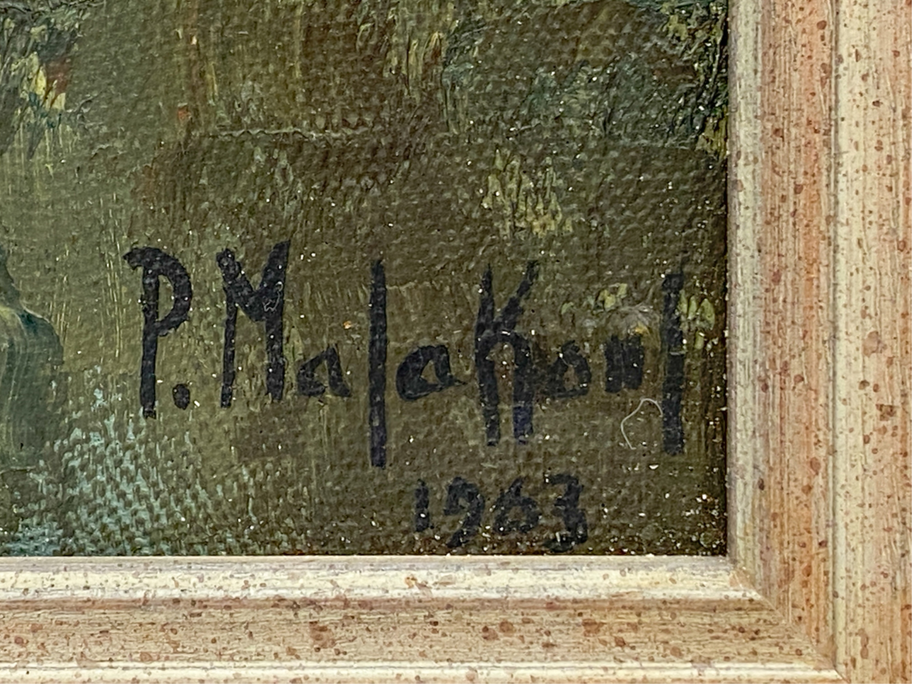 Artwork by M.L. Poum Malakoul, ML POUM MALAKOUL LANDSCAPE PAINTING, Made of Oil on canvas