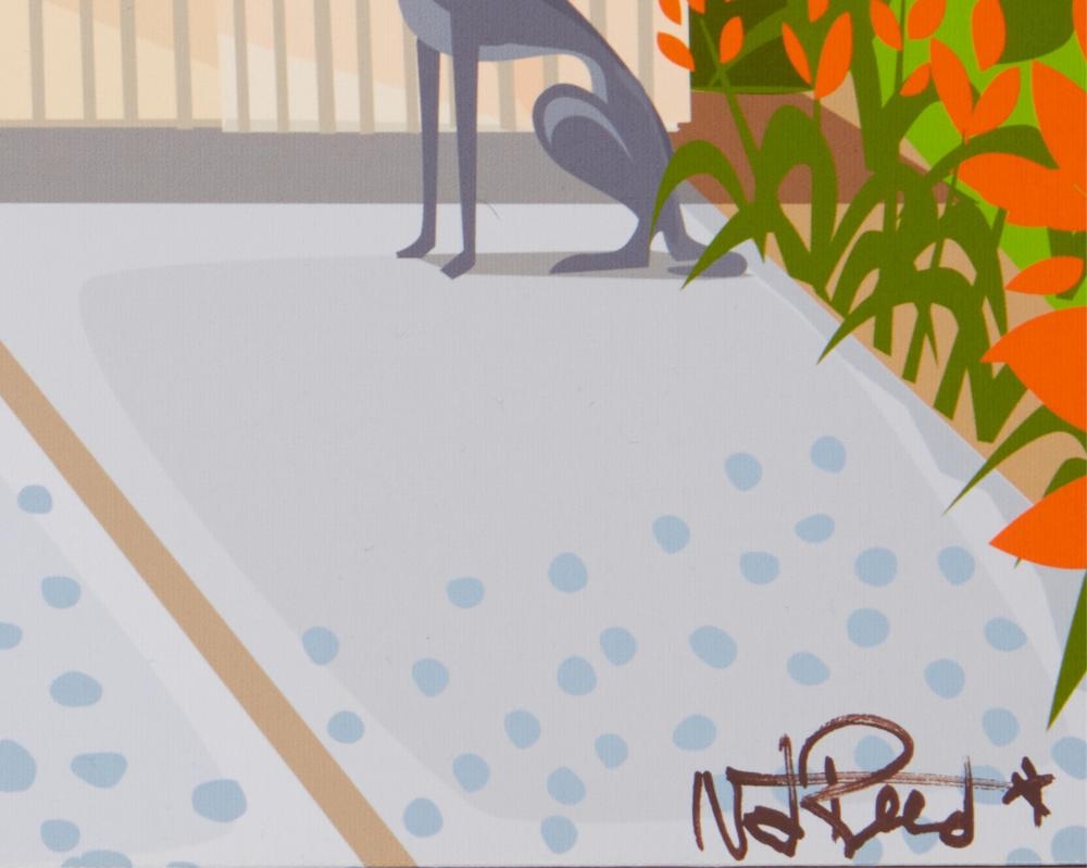 Artwork by Nat Reed, The Valley Studies, Eichler #2" from the "Split Screen" series, Made of Pigment print on canvas