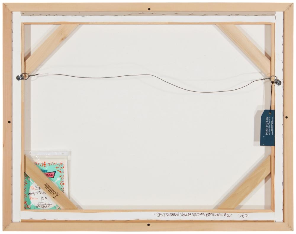 Artwork by Nat Reed, The Valley Studies, Eichler #2" from the "Split Screen" series, Made of Pigment print on canvas