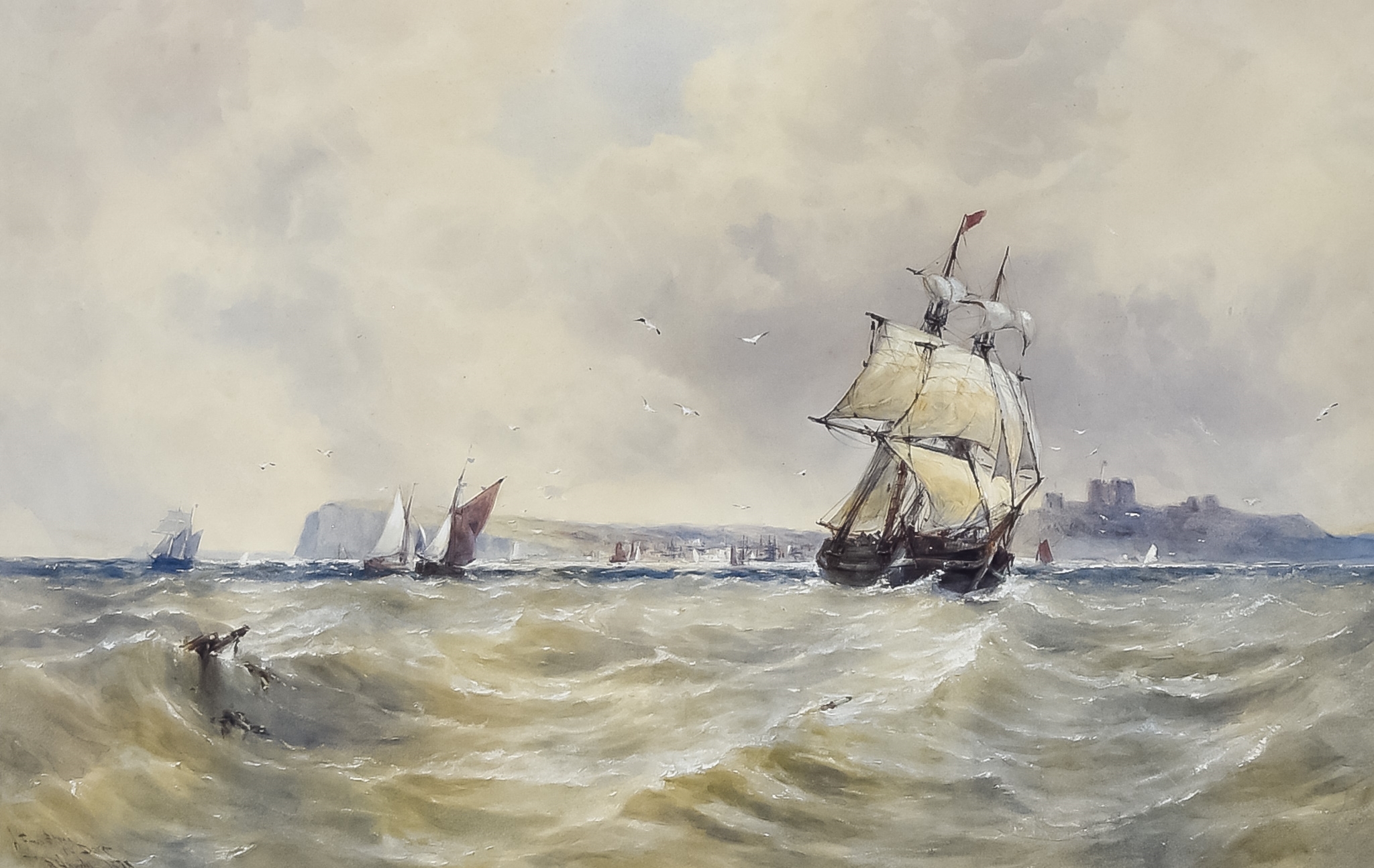 Thomas Bush Hardy | Thomas Bush Hardy (1842-1897) - Watercolour - A ...