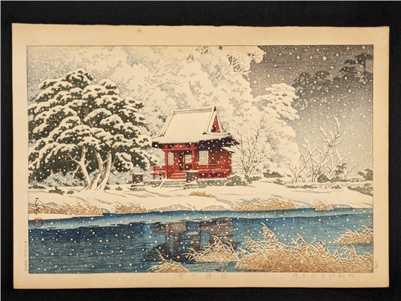 Snow At Benten Shrine by Hasui Kawase, 1929