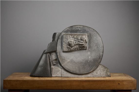 Disque noir et cône, c by Paul-henri Friquet, circa 2012