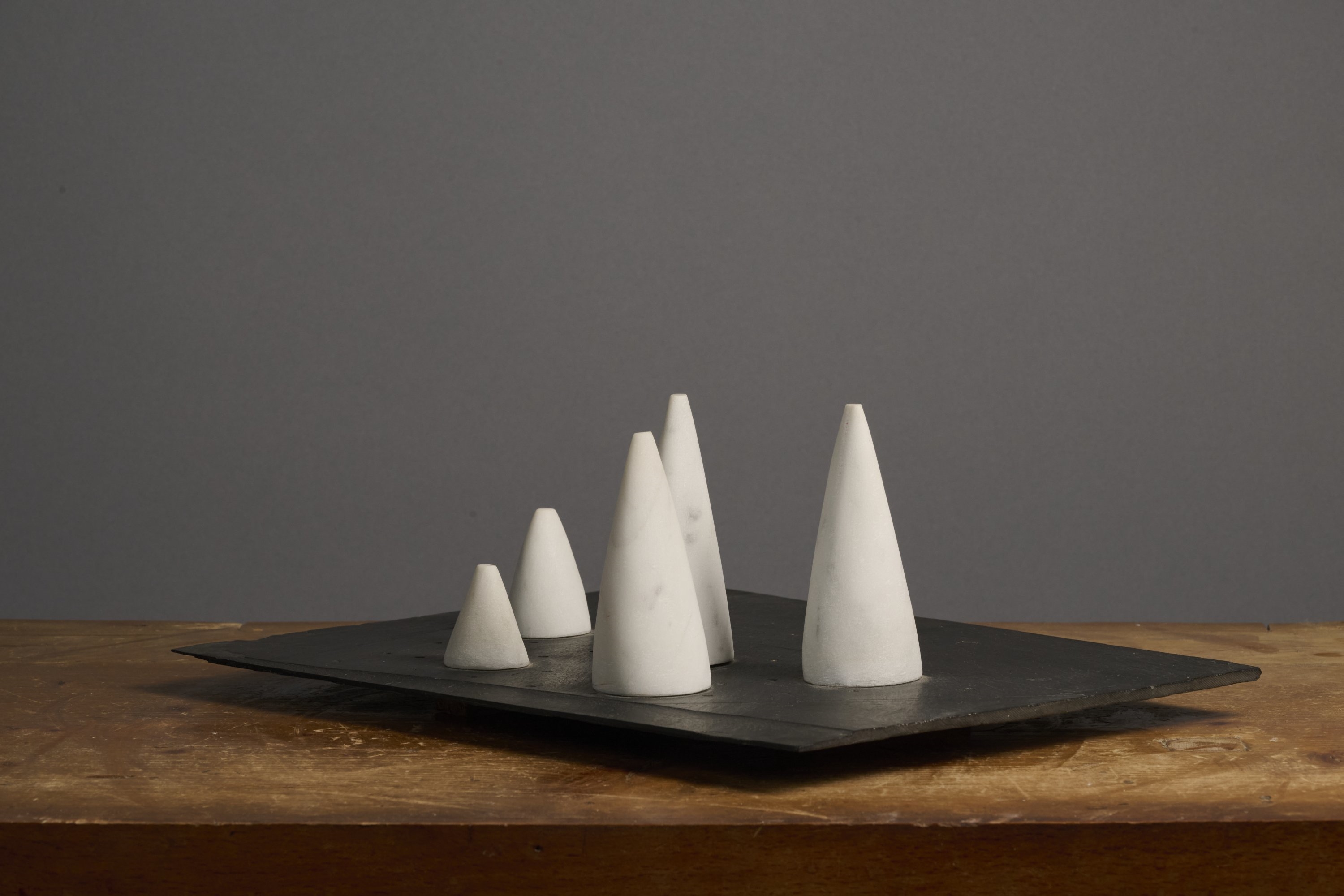 Artwork by Paul-henri Friquet, Cinq cônes, Parcours