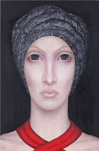 Untitled from the series Women in scarves , 2024 by Iza Starega, 2024