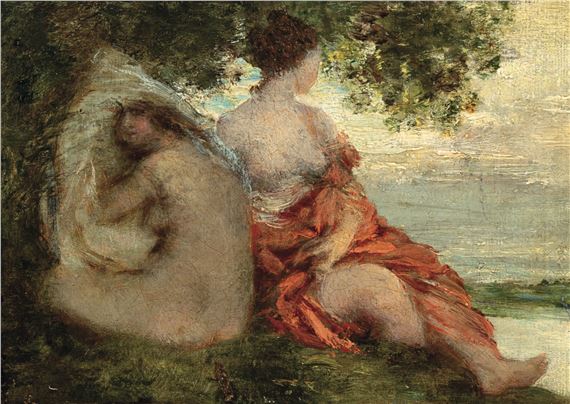 Reclining bathers by Henri Fantin-Latour