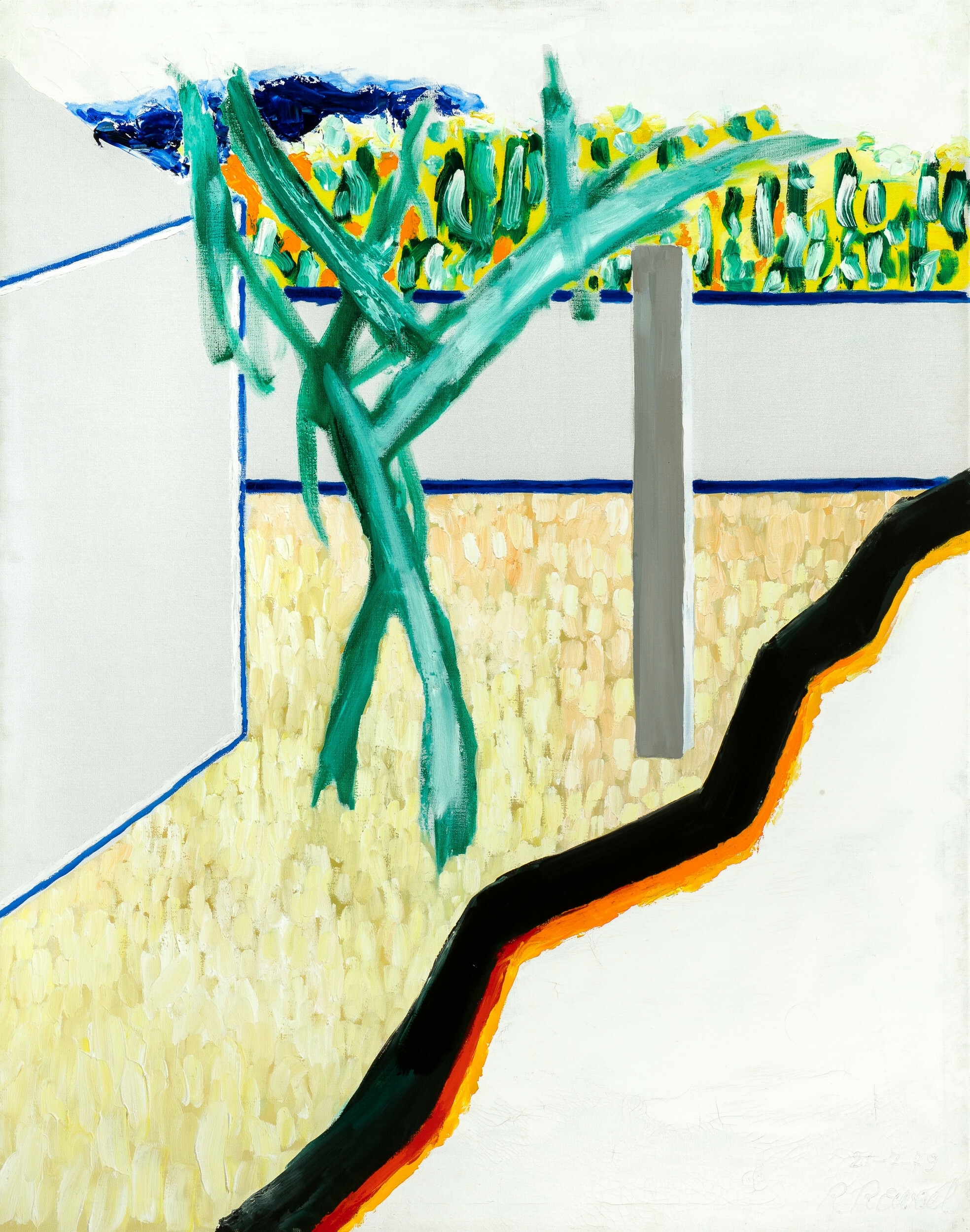Roger Raveel | Geluidloze tuin (1979 (1979) | MutualArt