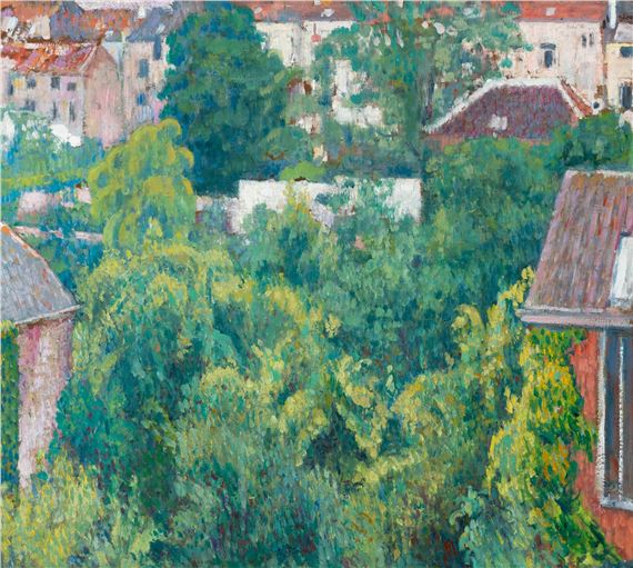 Gardens and rooftops (1906 by Georges Lemmen, 1906