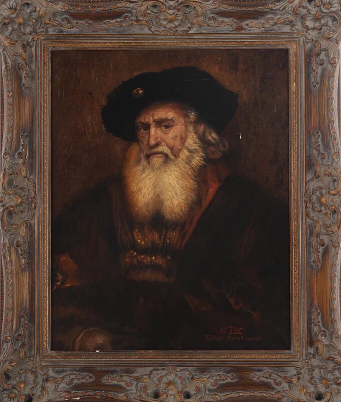 Rembrandt van Rijn | Portriat of a bearded old man (1910) | MutualArt