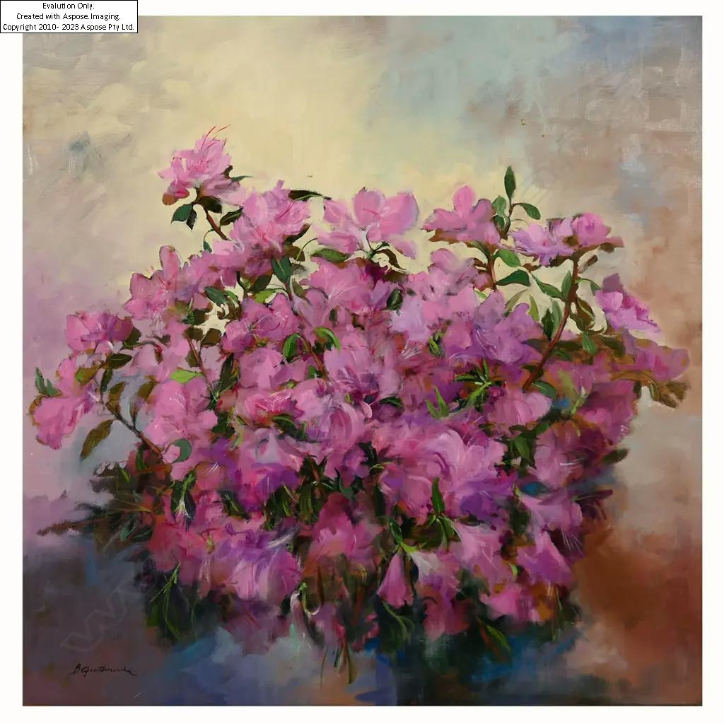 Artwork by Bruno Guaitamacchi, Azalia, Made of oil on board