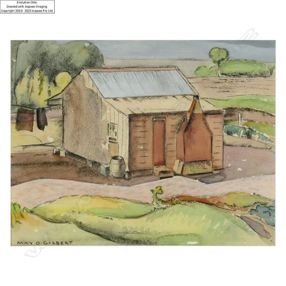 Rural Cottage by May Gilbert
