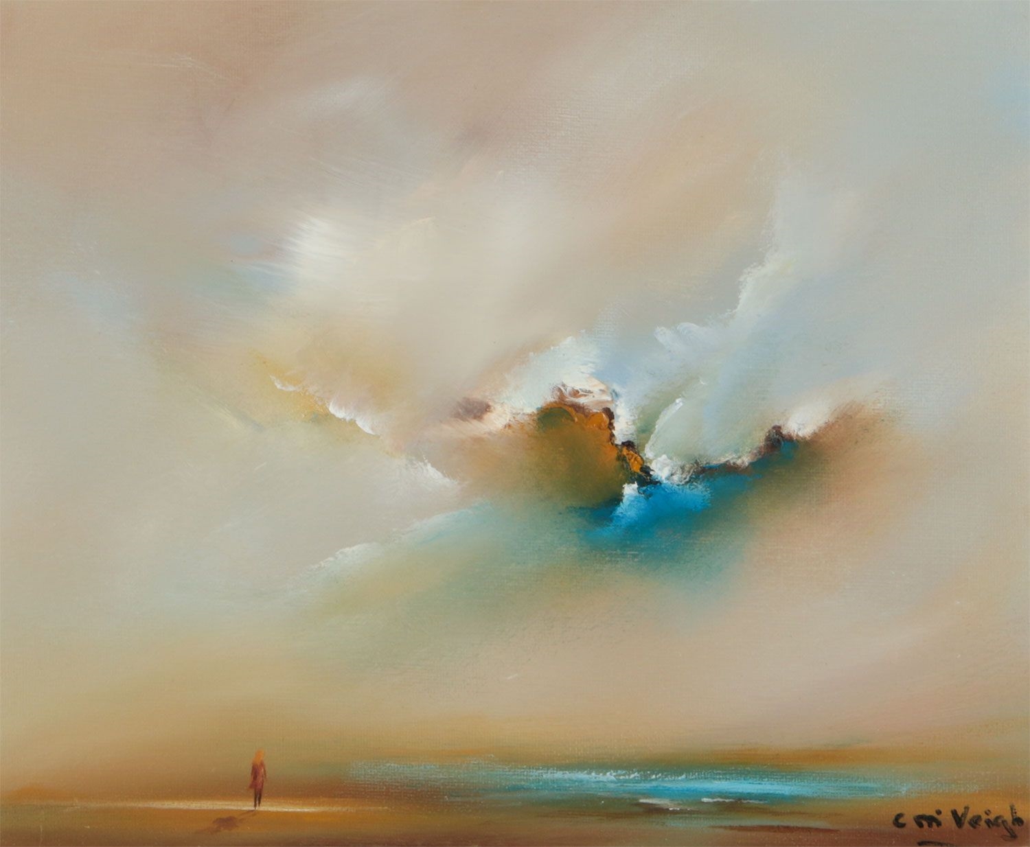 Artwork by Caroline McVeigh, NEW CHAPTER, Made of OIL ON BOARD