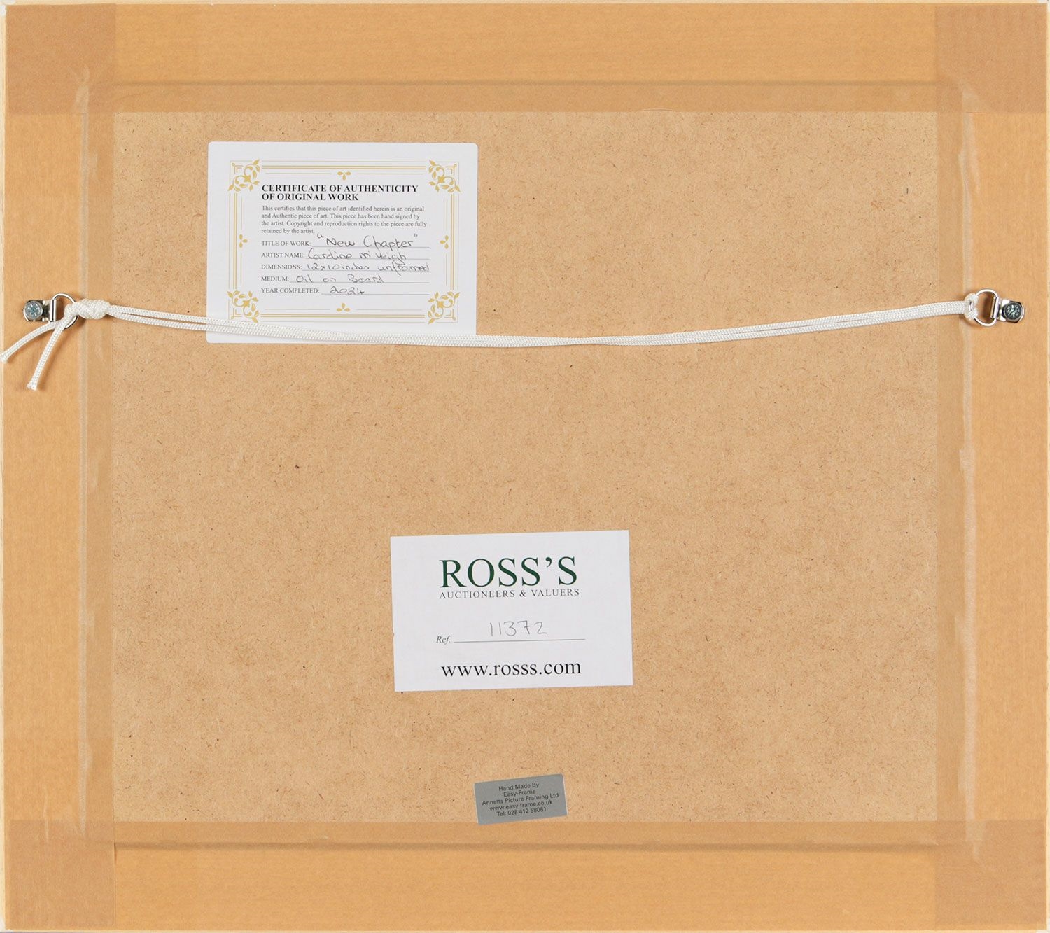 Artwork by Caroline McVeigh, NEW CHAPTER, Made of OIL ON BOARD