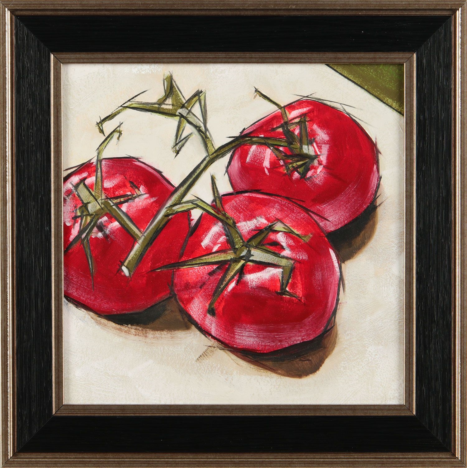 Artwork by Andrew Mcclean, VINE TOMATOES, Made of OIL ON BOARD