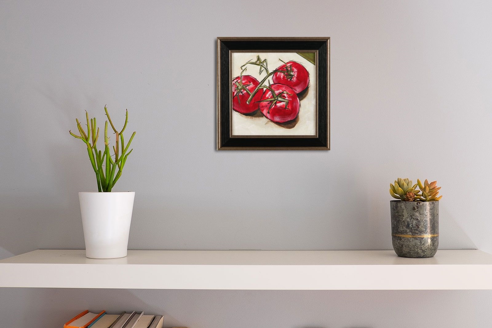 Artwork by Andrew Mcclean, VINE TOMATOES, Made of OIL ON BOARD