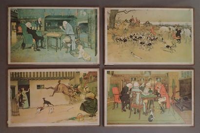 après. Hallali" ; "Qui ne veut perdre d by Cecil Aldin