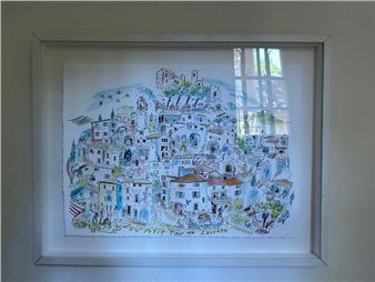 Allan DRUMMONEL Tour de France Watercolor on paper Signed - Allan Drummond