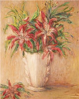 Jarrón con flores - Sarah Larco