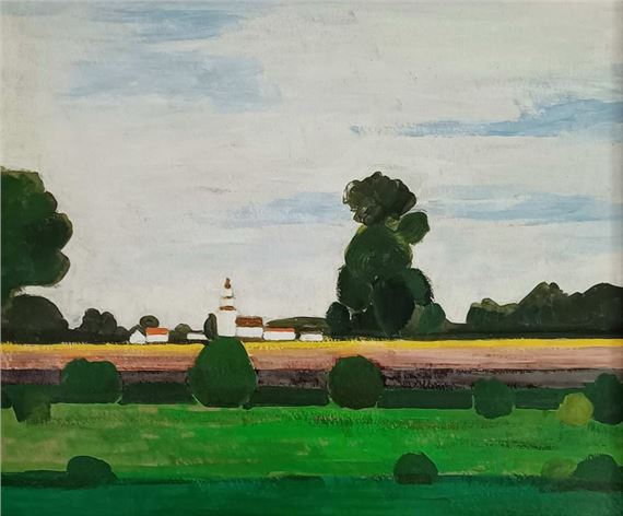 Landscape from the vicinity of Ojrzanów by Michał Ostaniewicz, 2016