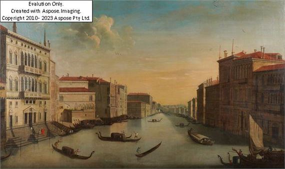 View on the Grand Canal, Venice by Canaletto