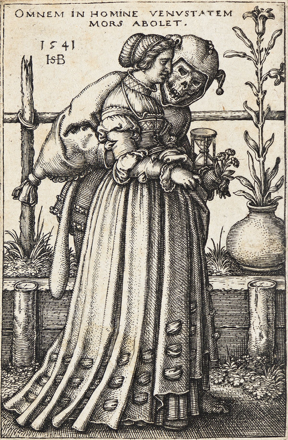 Hans Sebald Beham | The Lady and Death. (1541) | MutualArt