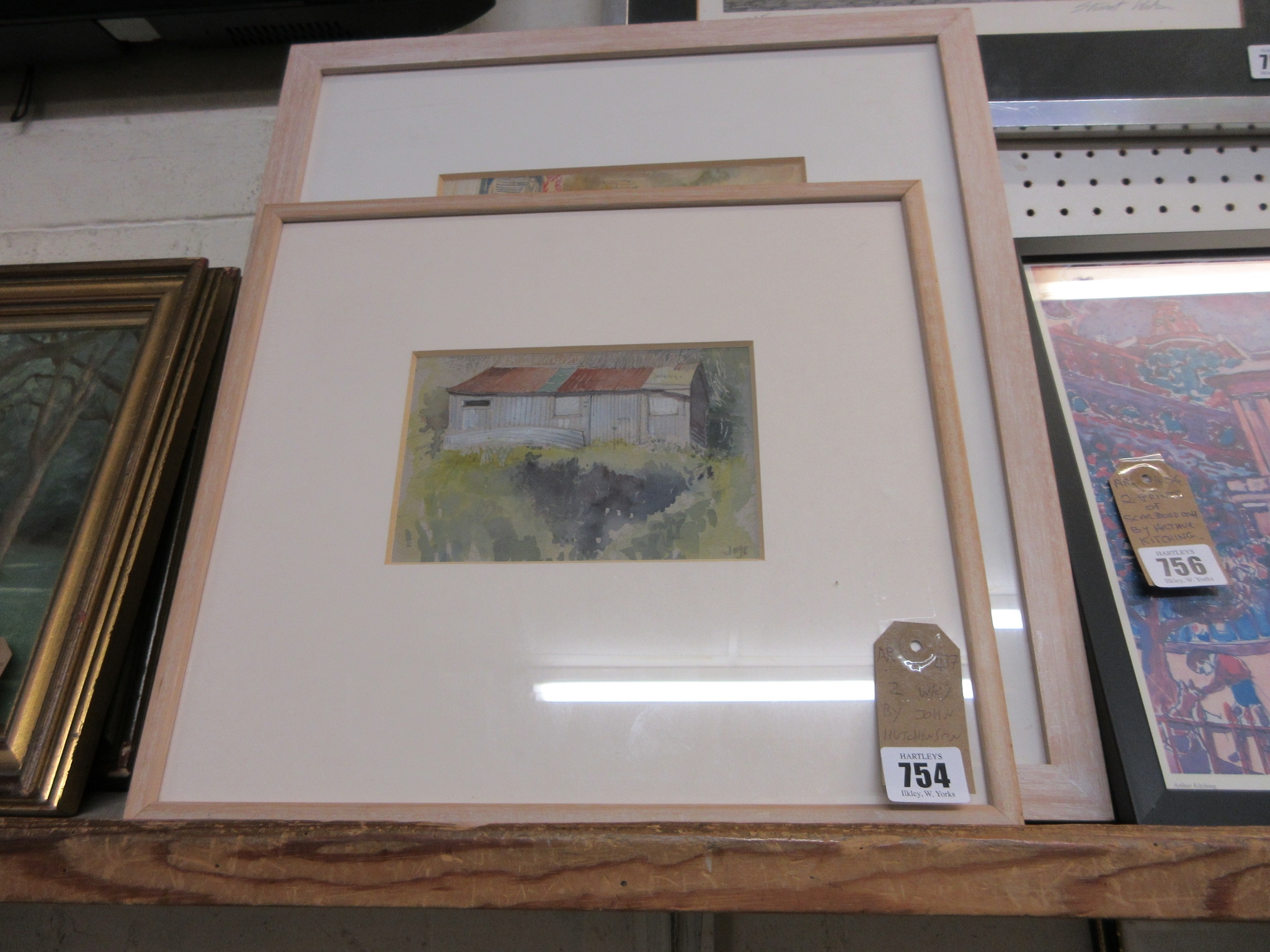 Artwork by John Hutchinson, TWO WATERCOLOURS BY JOHN HUTCHINSON, Made of WATERCOLOURS