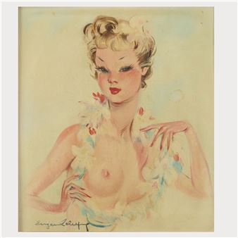 Portrait of a girl - Eugène Leloup