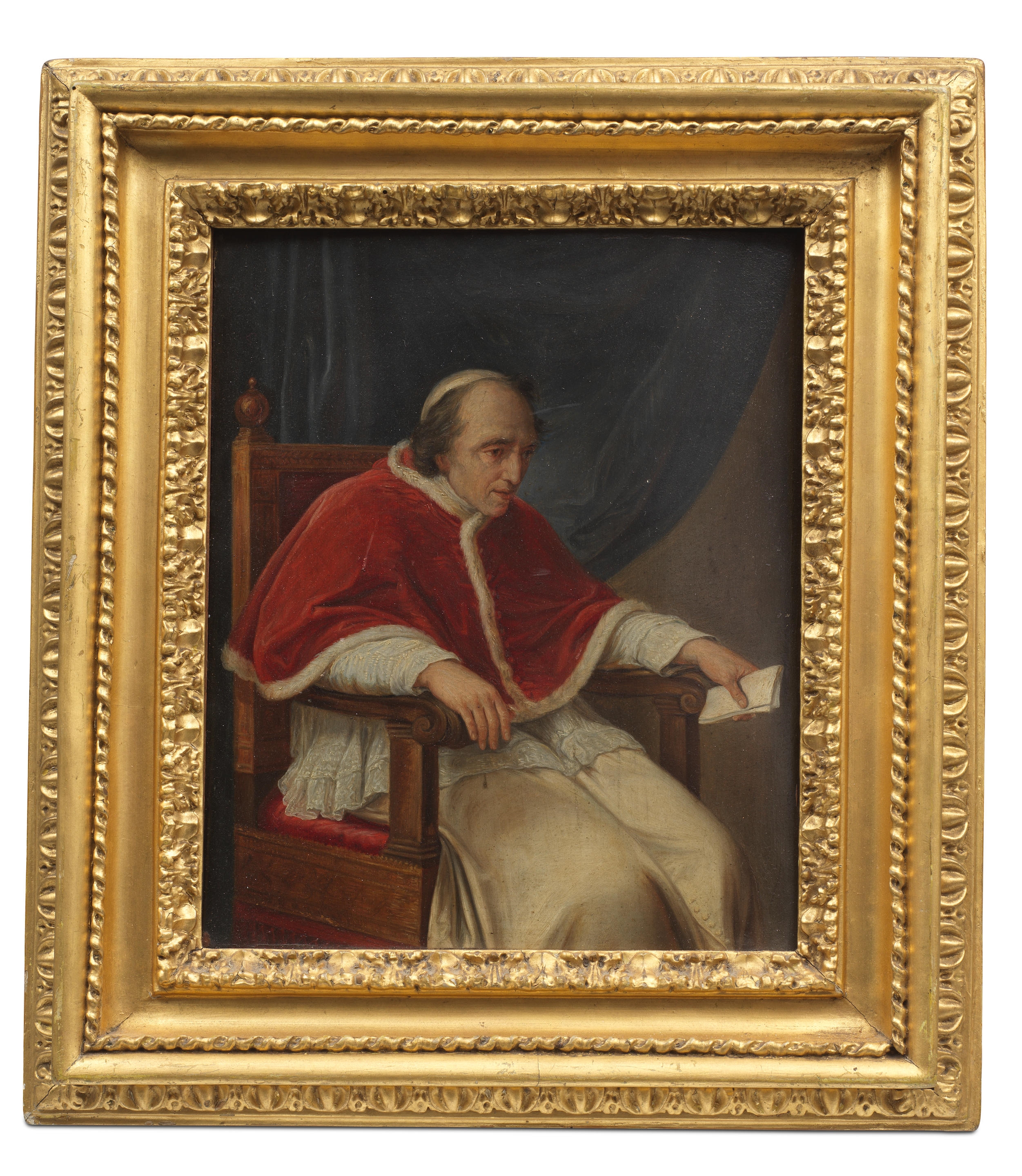 Vincenzo Camuccini | Portrait of Pope Pius VII seated on a wooden ...