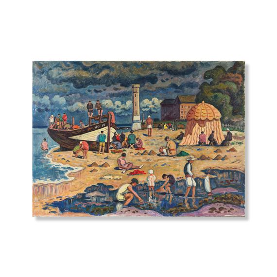 Plage de Honfleur by Henri Liénard de Saint-Délis