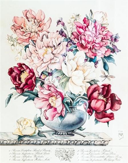 Yuriko Takata | YURIKO TAKATA PRINT 'PEONY' #112 | MutualArt