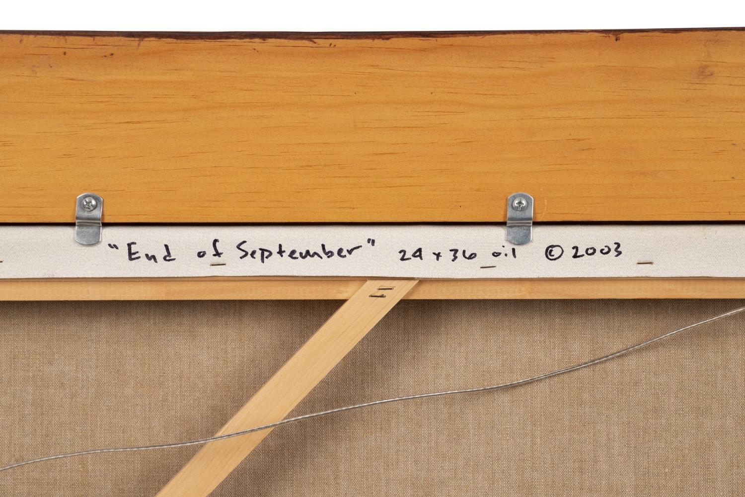 Artwork by Ryan Skidmore, END OF SEPTEMBER, Made of oil on canvas