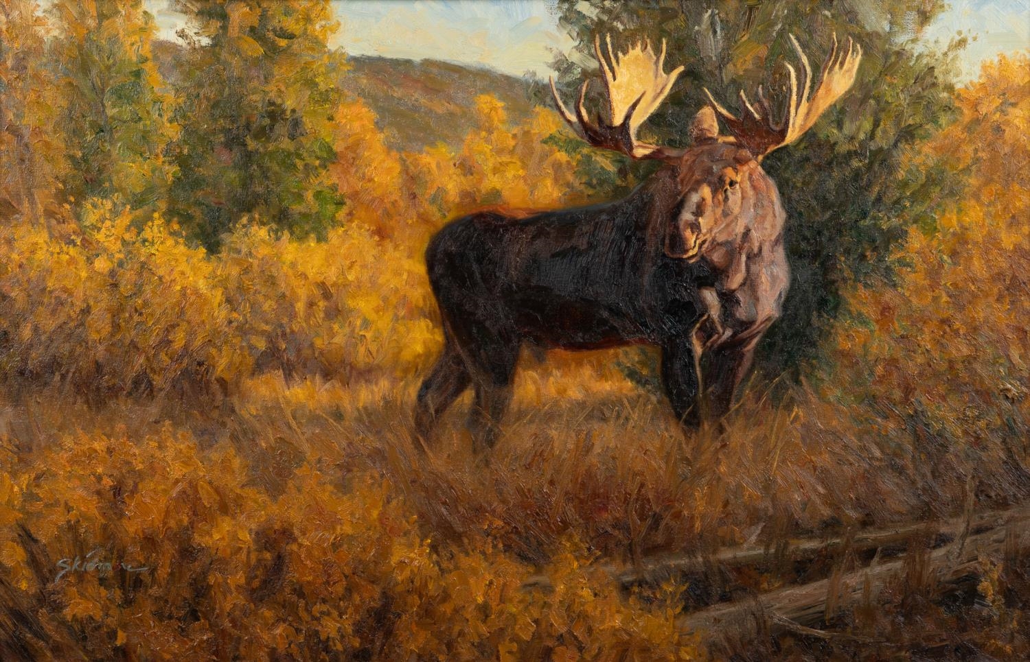 Artwork by Ryan Skidmore, END OF SEPTEMBER, Made of oil on canvas