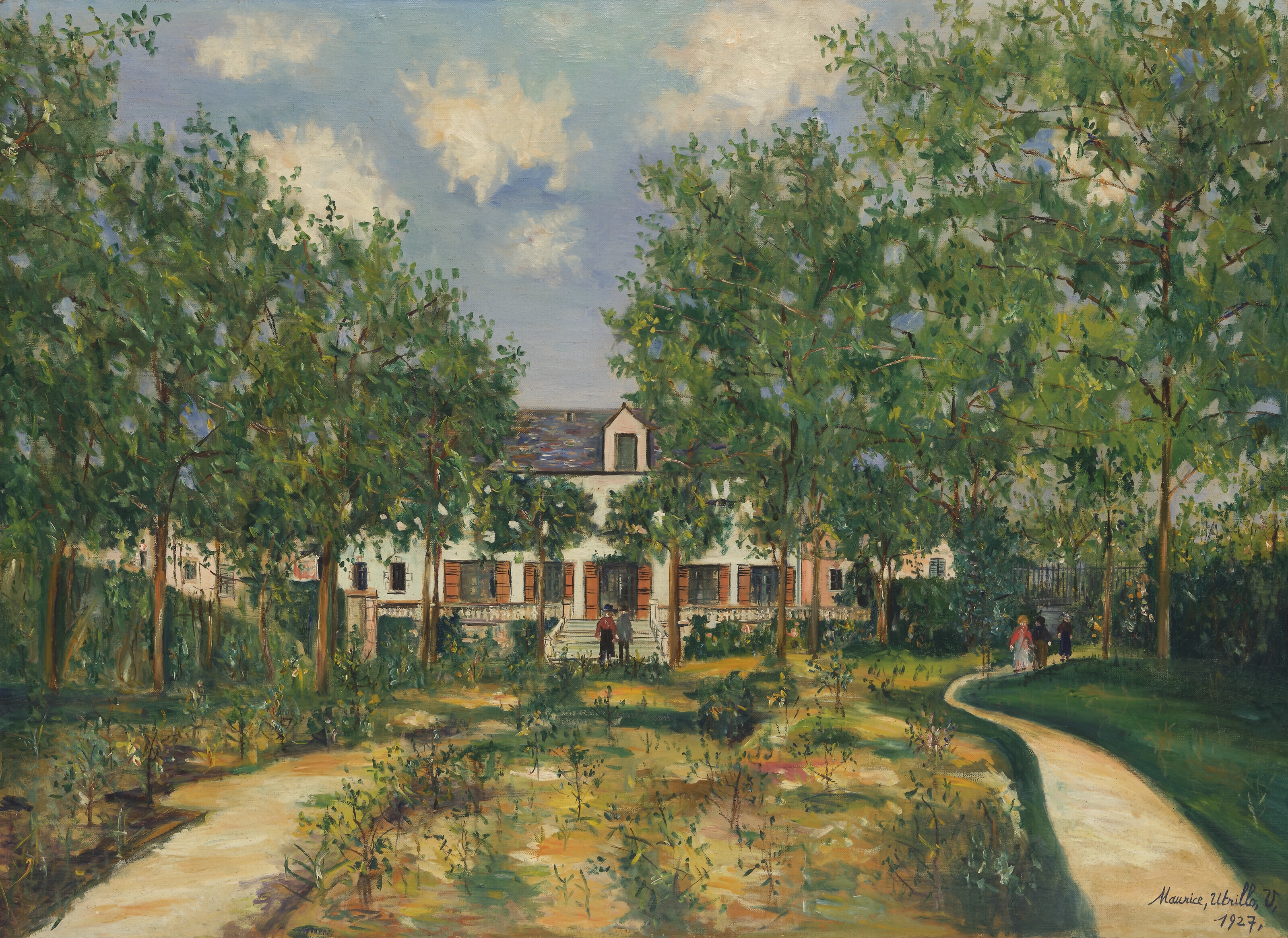 Artwork by Maurice Utrillo, Château de Mousseaux-sur-Oise, Made of oil on canvas