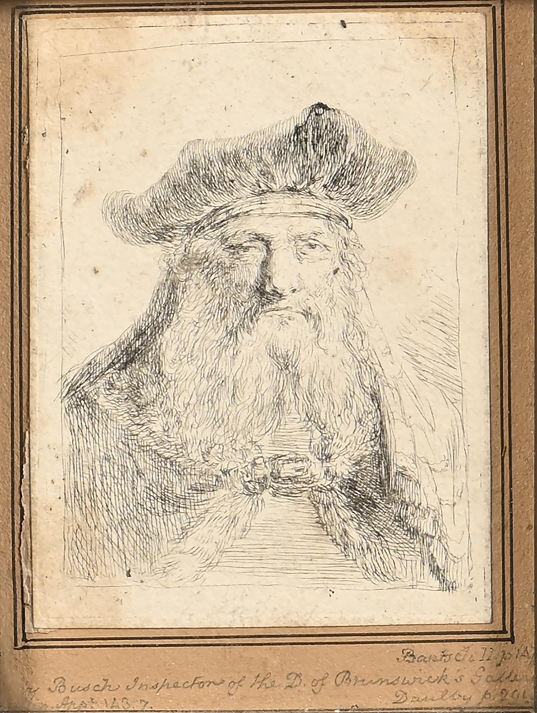 Rembrandt van Rijn | Portrait of an Old Man in a Beret, (1703) | MutualArt