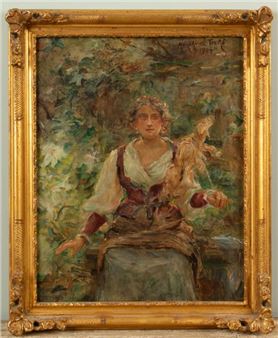 La fileuse. - Thérèse Moreau de Tours