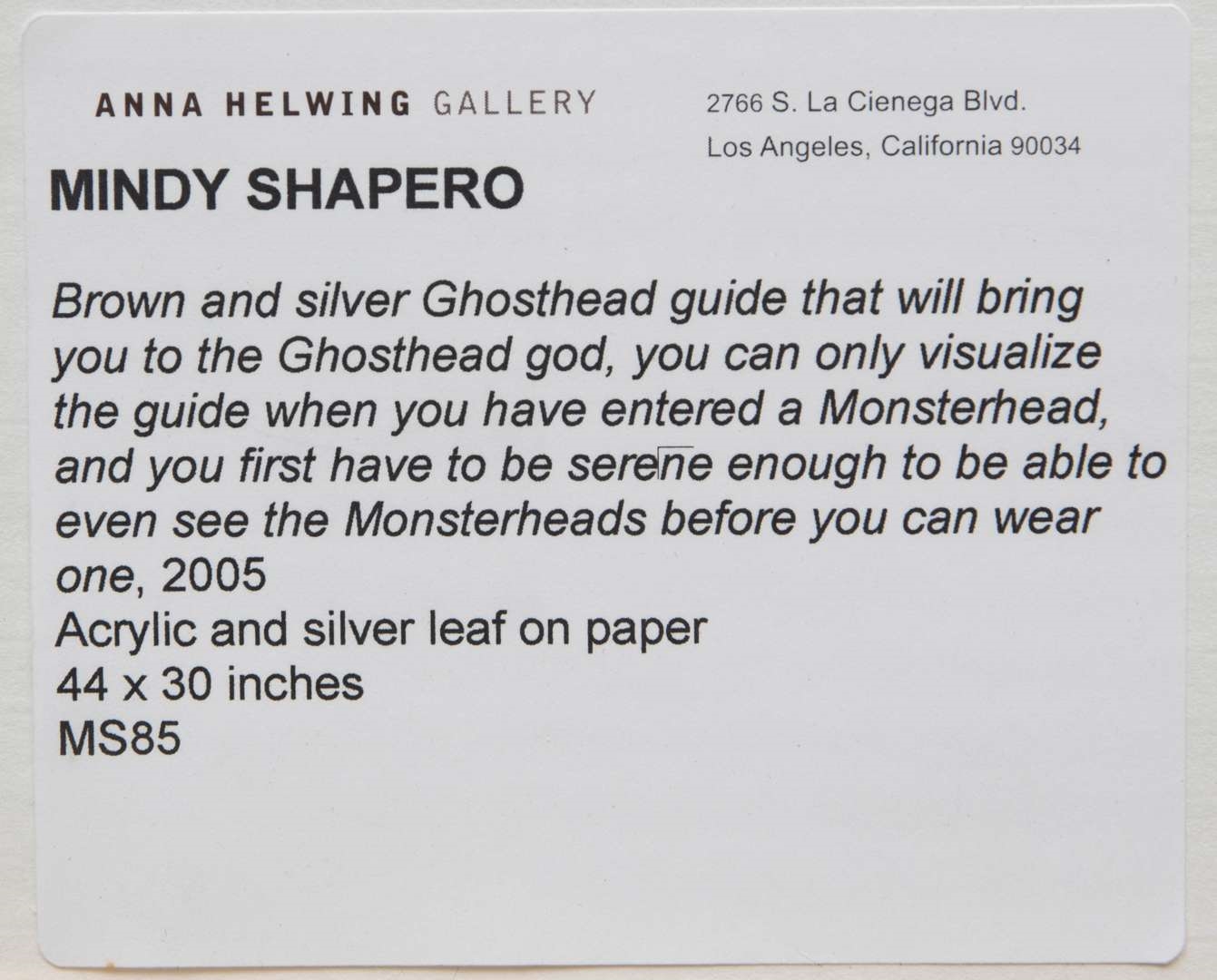 Mindy Shapero | Brown and silver Ghosthead guide that will bring you to ...