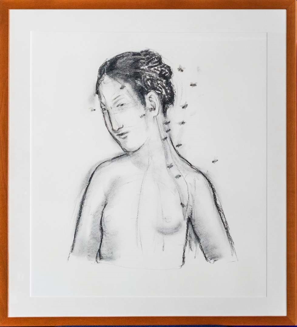 Artwork by Juul Kraijer, Untitled, Made of charcoal on paper