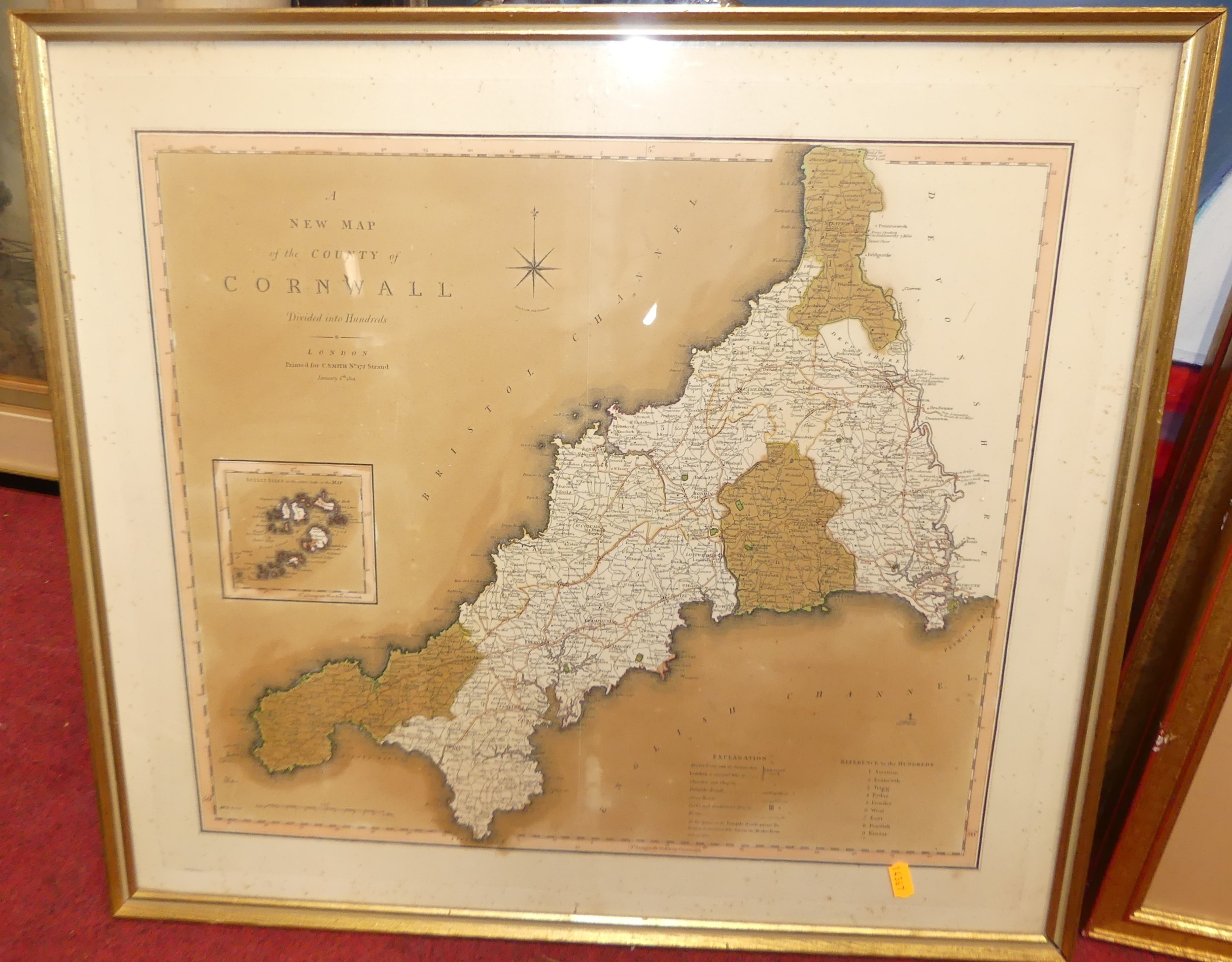 C. Smith | C. Smith - A new map of the county of Cornwall divided into ...