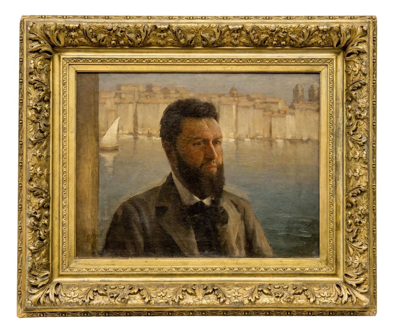 Artwork by Étienne J. Mein, Portret van de schilder Malan, Made of oil on canvas