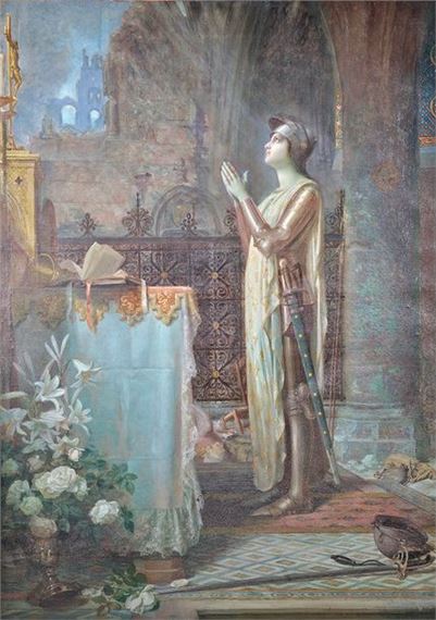 Joan of Arc at prayer by Auguste Raynaud