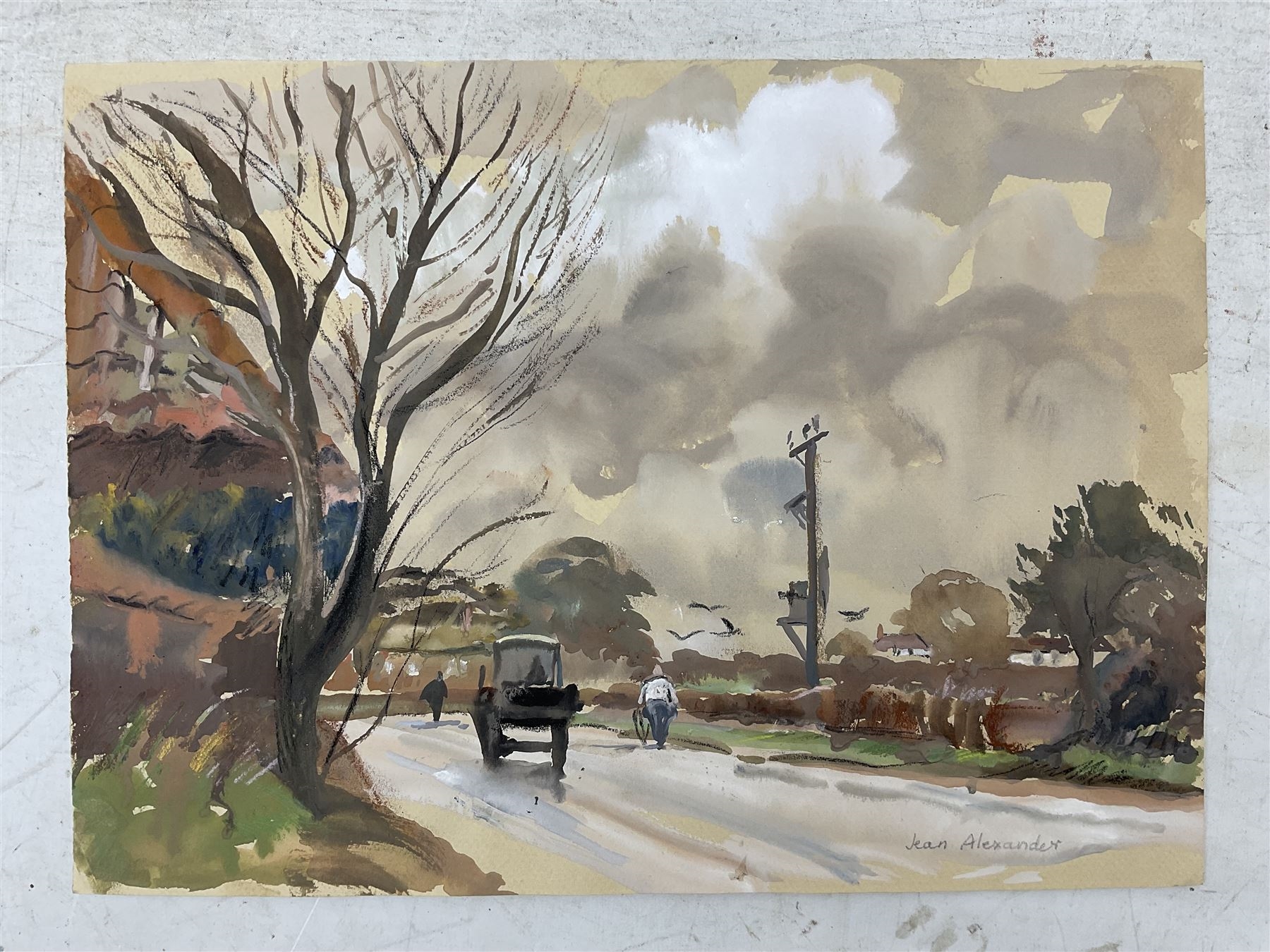 Artwork by Jean Dryden Alexander, Views in Suffolk, Made of watercolours
