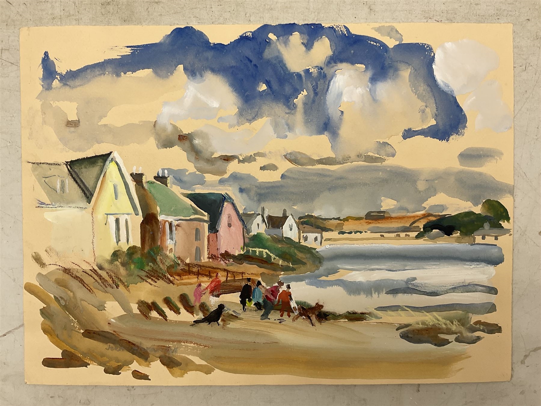 Artwork by Jean Dryden Alexander, Views in Suffolk, Made of watercolours