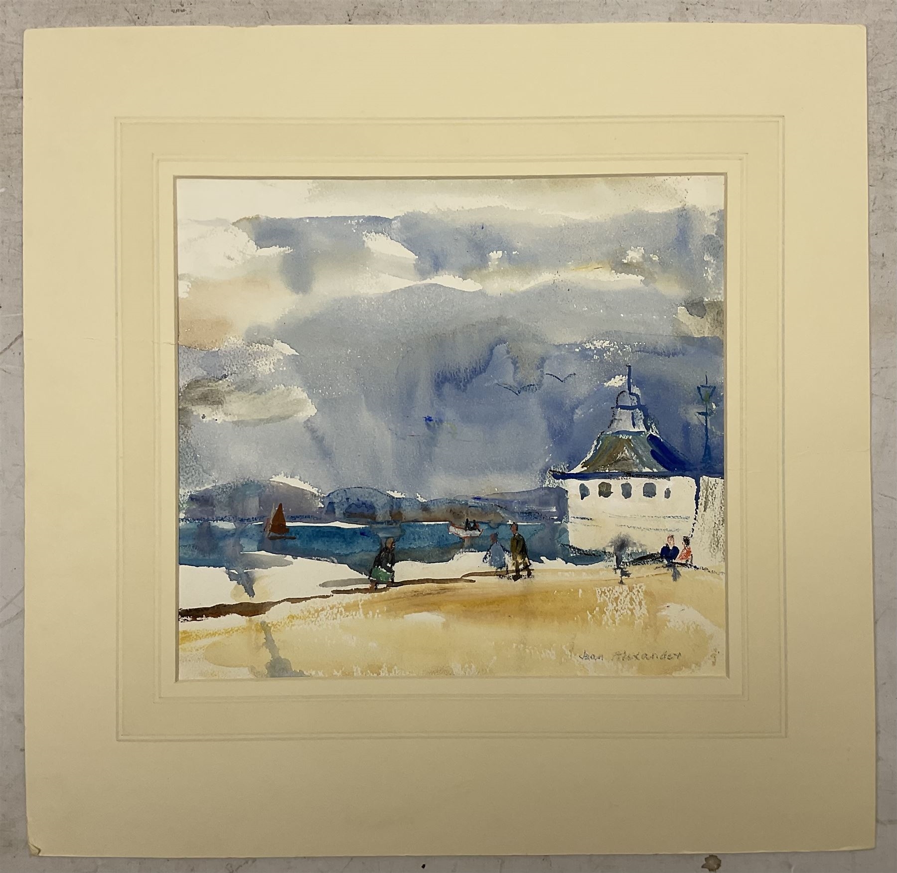 Artwork by Jean Dryden Alexander, Views in Suffolk, Made of watercolours