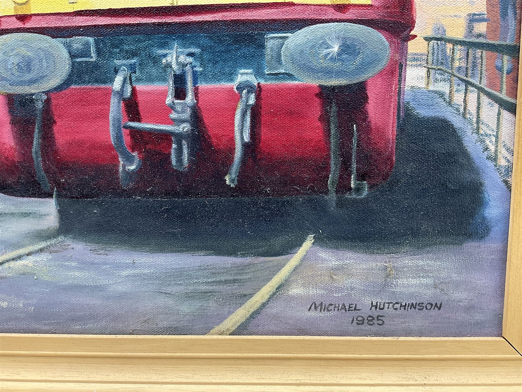 Artwork by Michael Hutchinson, Grosmont Station, Made of oil on canvas