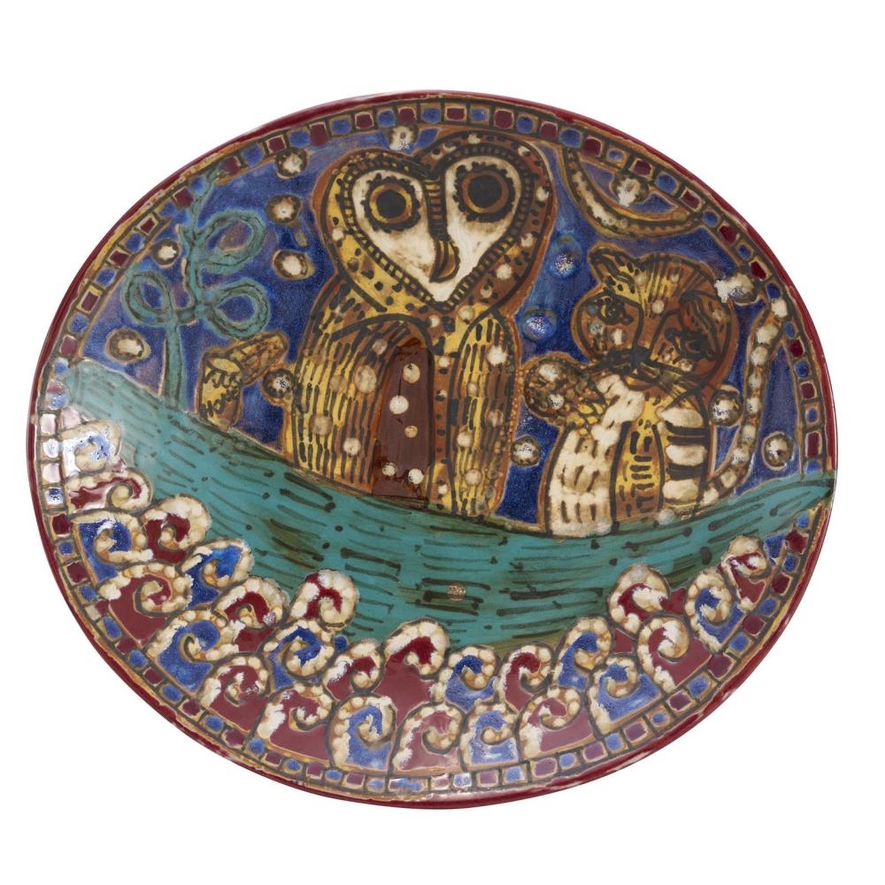 Artwork by Alexandra Copeland, ALEXANDRA COPELAND CERAMIC DISPLAY CHARGER, Made of CERAMIC DISPLAY CHARGER
Surface painting