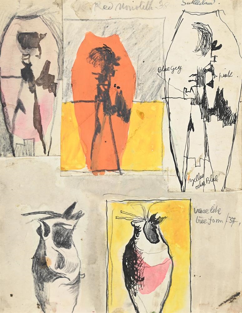 Graham Sutherland | RED MONOLITH (37) | MutualArt