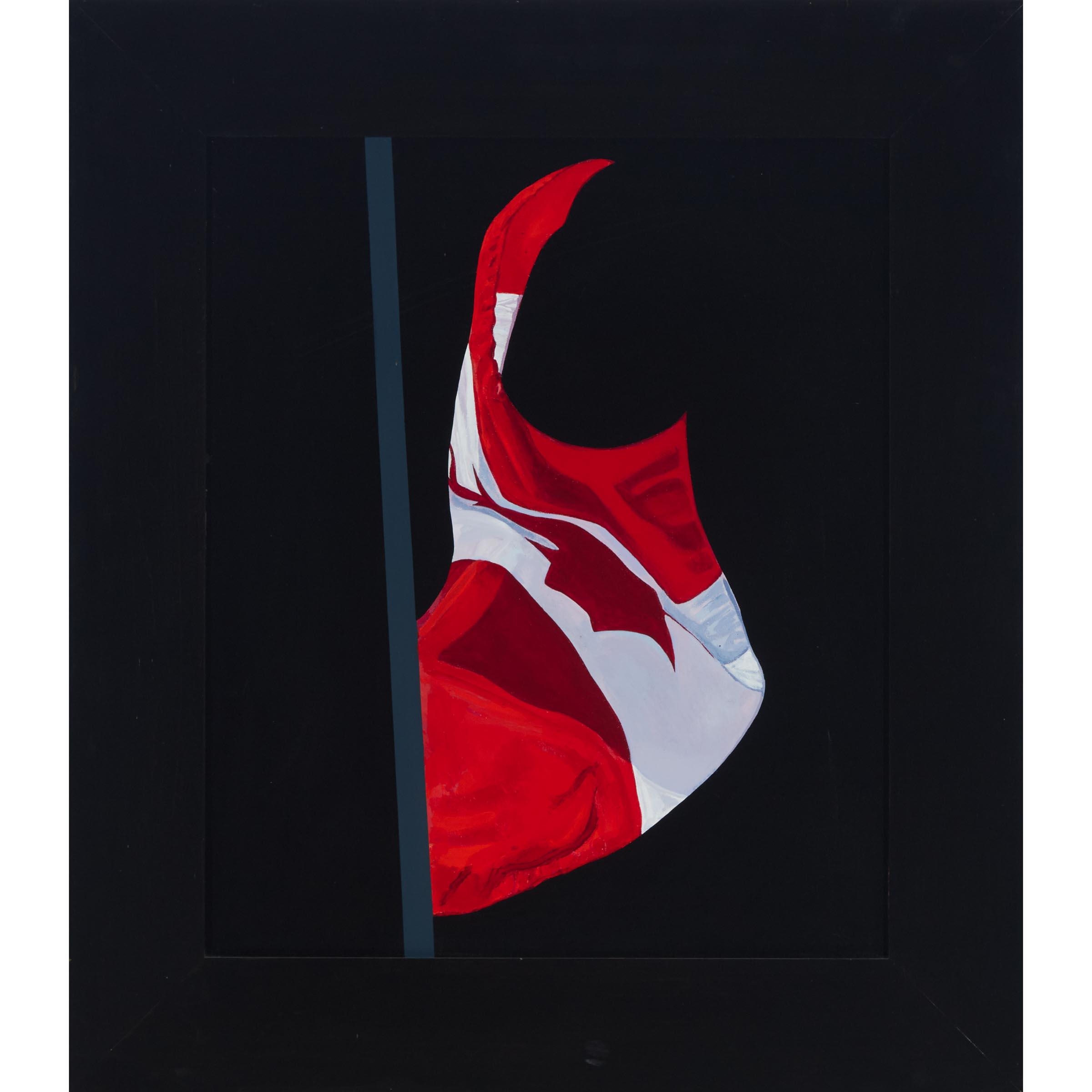 Artwork by Charles Pachter, PAINTED FLAG, Made of acrylic on canvas